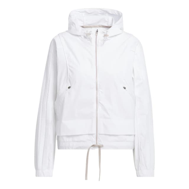 adidas Full Zip Performance Hoodie White female 10 (S)
