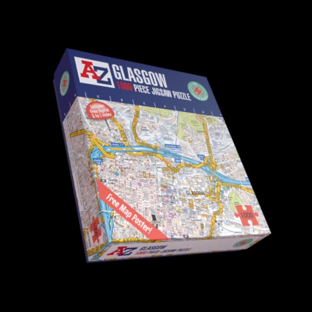 A to Z A to Z Map of Glasgow 1000 Piece Jigsaw Puzzle