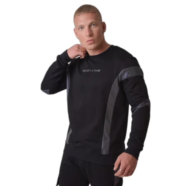 Project X Paris Round neck sweatshirt with reflective panel Project X Paris Noir Male S