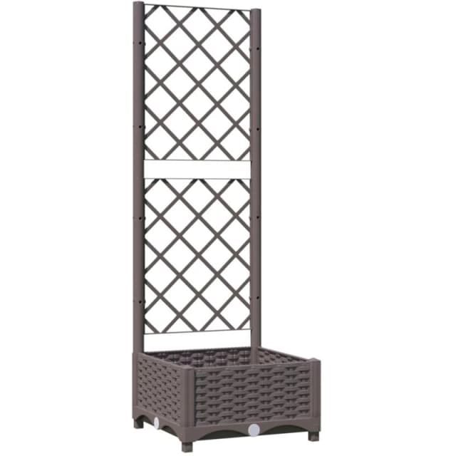 VIDAXL Vidaxl - Garden Planter with Trellis Brown 40x40x121.5cm pp 8720286876060