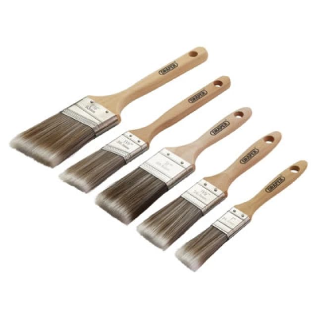 Draper Draper - 5PC Paint brush set - a/w-hand Wood Handle Paint Brush Set (5 Piece) 20445