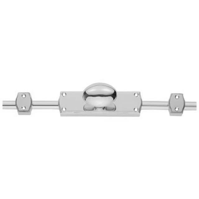 Loops Oval Knobbed Espagnolette Set 118 x 24.5mm Fixing Centres Polished Chrome Multi unisex