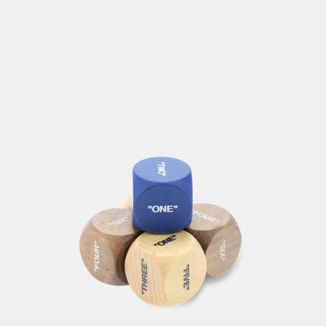 Off White Dice Set Blue White unisex One Size