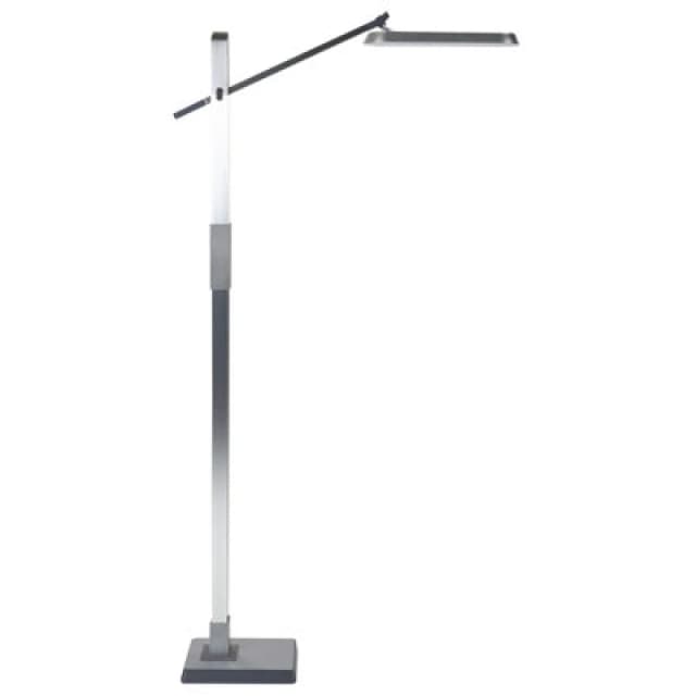 Beliani LED Floor Lamp Aquarius With Dimmer Metal Silver