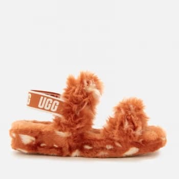 UGG Womens Oh Yeah Spots Slippers - Natural - UK 4