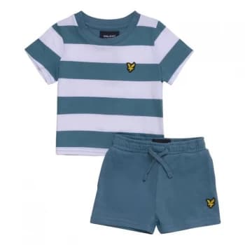 Lyle and Scott Lyle And Scott T Shirt Set Baby Boy - Blue Stone