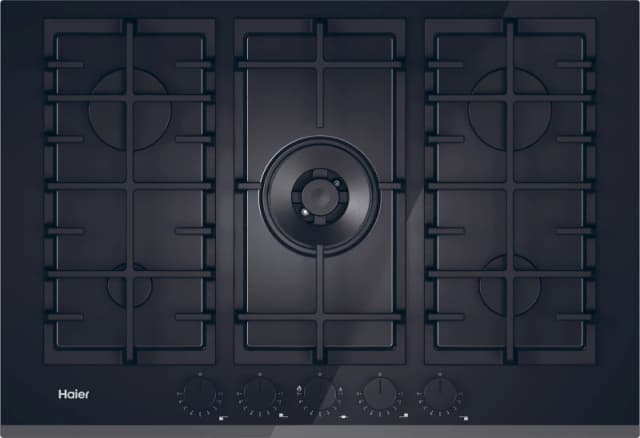 Haier Gas On Glass Series 4 HAVG75TBBP 74cm Gas Hob - Black