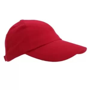 Result Unisex Heavy Cotton Premium Pro-Style Baseball Cap (Pack of 2) (One Size) (Red)