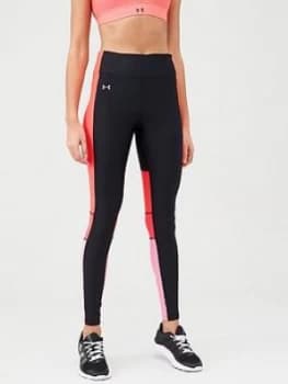 Urban Armor Gear Heatgear Perforation Inset Leggings - Black/Pink