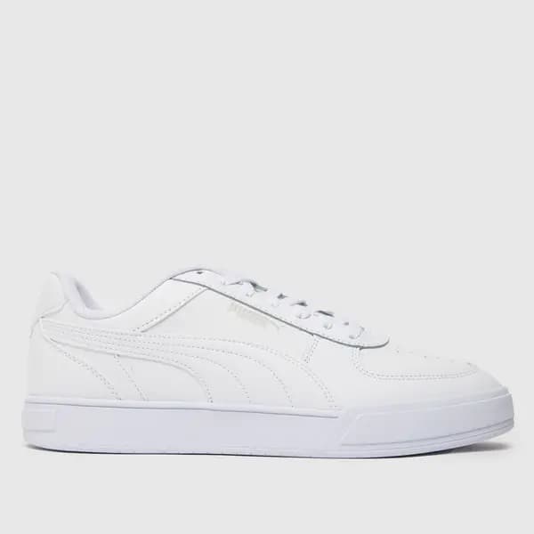 Puma White Caven Trainers White Male 9 114624UK