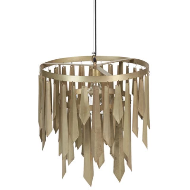 Beliani Chandelier Chambal Metal Brass
