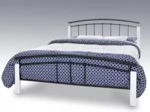 Serene Tetras 5ft King Size Black and White Metal Bed Frame