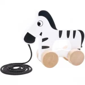 Zebra Wooden Pull Along Toy
