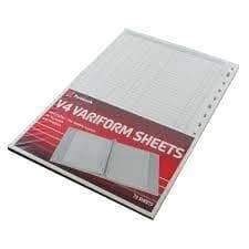 Rexel Twinlock Variform V4 Refill Sheets Double Ledger Pack of 75 -