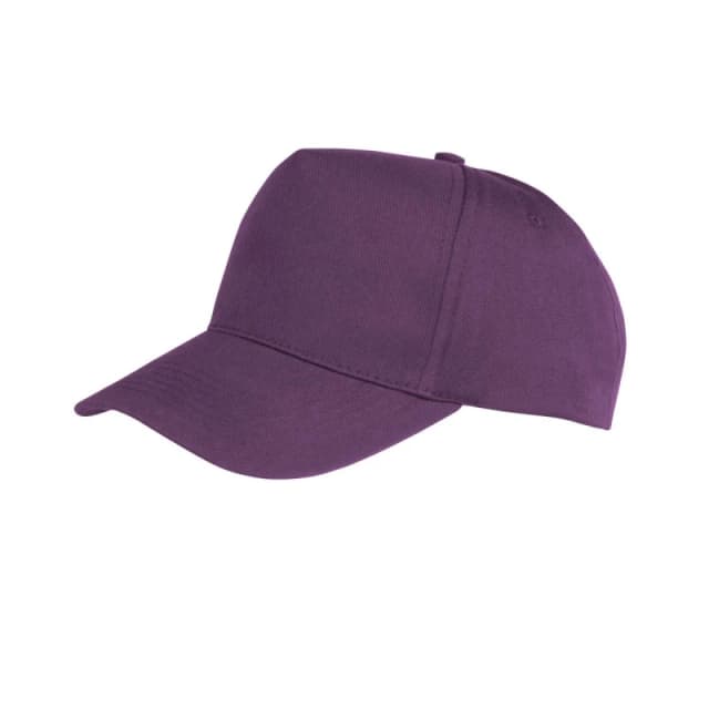 Result Result Men Core Boston 5 Panel Printers Baseball Cap in Purple Purple One Size Male 5054171452385