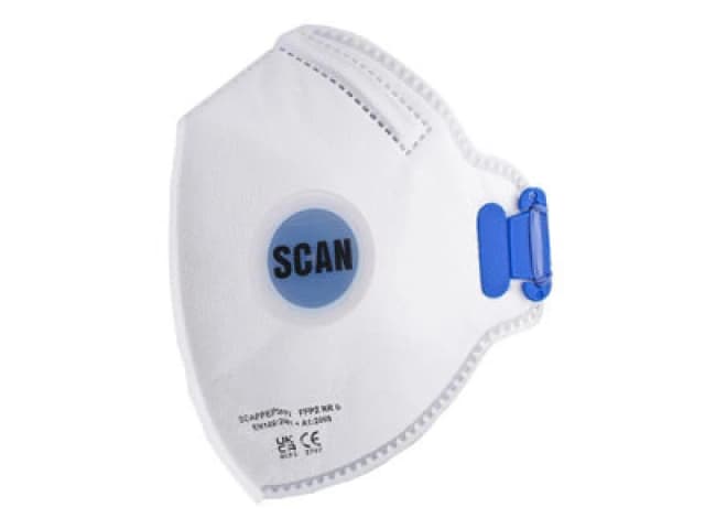 Scan Ffp2 Fold Flat Disposable Mask Valved Fp2 Protection (Pack 3) Scappep2Ffv