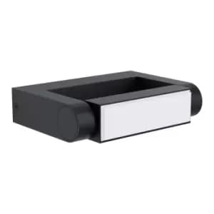 IP44 Outdoor Wall Light Black Cast Aluminium 4.8W Built in LED Porch Lamp