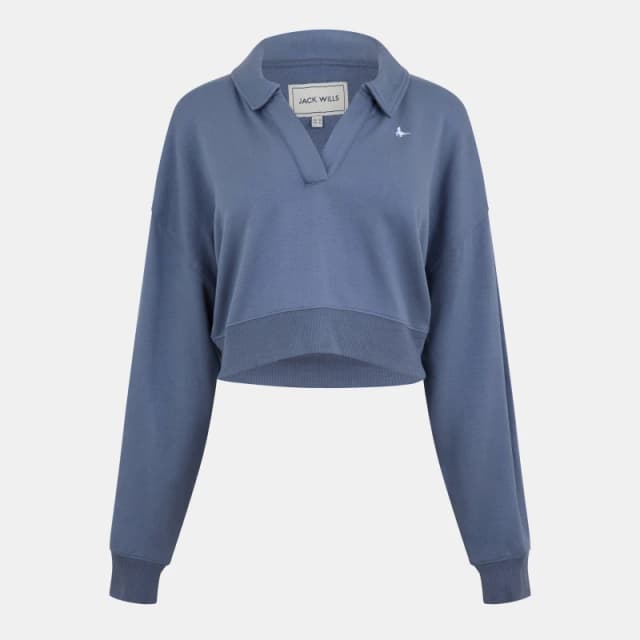 Jack Wills Collar Modal Top - Blue Blue 6