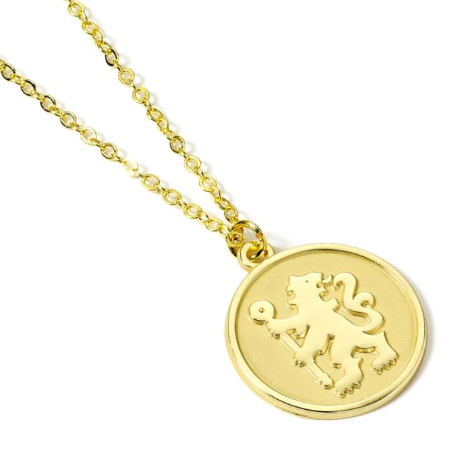 The Carat Shop Chelsea Football Club Gold Tone Crest Necklace