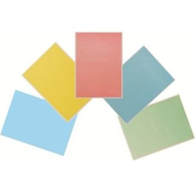 Crossbow Education A4 Overlay 5 pack: 1 of each of Aqua Blue- Sky Blu