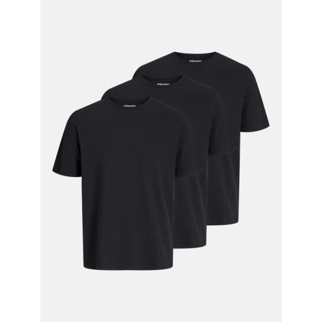Jack and Jones Under Tee 3 Pack Regular Fit T-Shirts Sml Black 29351503055