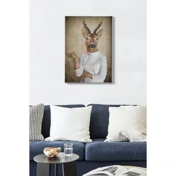 Kanvas Tablo (50 x 70) - 74 Multicolor Decorative Canvas Painting