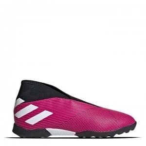 adidas Nemeziz 19.3 Laceless Childrens Astro Turf Trainers - ShockPink/Black