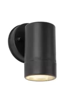 1 Light Outdoor Wall Light Black IP44 GU10