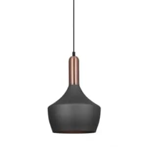 Netlighting Modern Hanging Pendant Gray, Copper 1 Light, E27 - ITLMDM-3028/1 Gr+