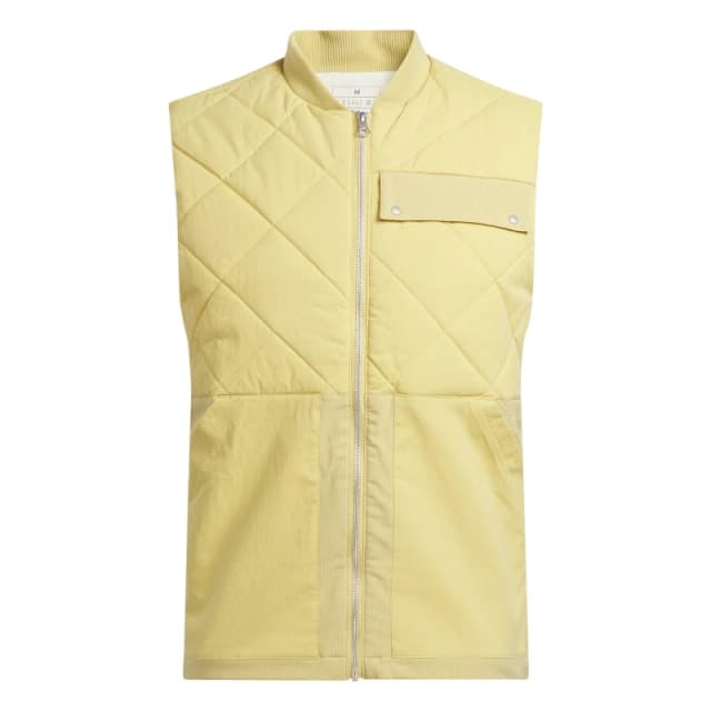 adidas Go-To Quilted DWR Full Zip Vest Mens - Beige Beige 2XS