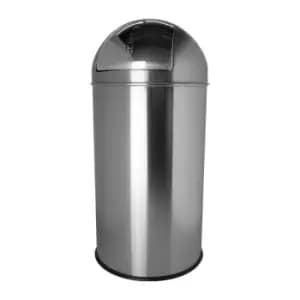 Poubelle D.360xH745mm 50 l acier inoxydable HELIT