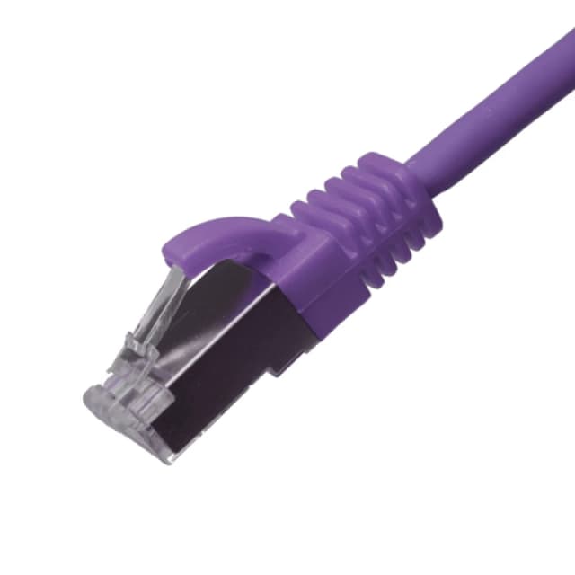 Cablenet 0.25m Cat6a RJ45 Violet U/FTP LSOH 30AWG Slim Snagless Booted