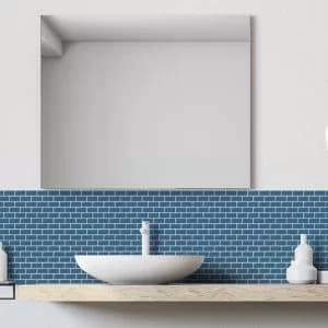 House of Mosaics Mini Petrol Blue Porcelain 296x296mm Mosaic Tile