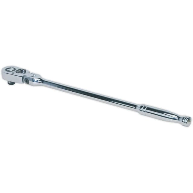 Loops Extra Long 48-Tooth Flexi-Head Ratchet Wrench - 1/2 Inch Sq Drive - Flip Reverse Multi