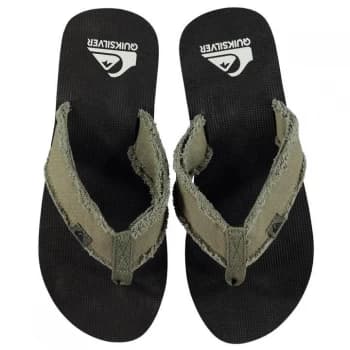Quiksilver Dipsy Mens Flip Flops - Black Green