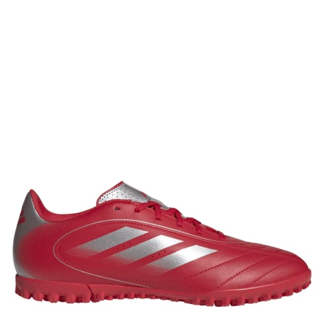 adidas Goletto Adults Astro Turf Football Boots Red/Silver male 6 (39.3)
