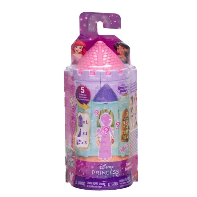 Mattel Disney Princess - Torre a Sorpresa set impilabile con mini bambola misteriosa del mondo Disney e 4 accessori a sorpresa inclusi giocattolo pe