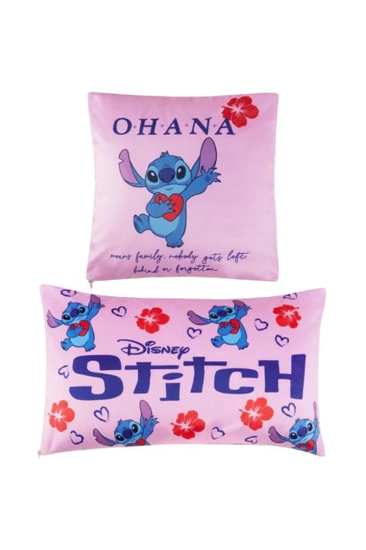 Disney Stitch Pink Cushion Covers 2 Pack Pink unisex