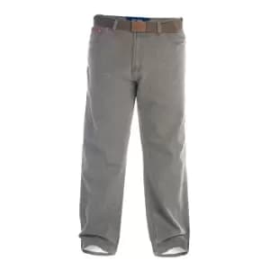 Duke London Mens Kingsize Brian Bedford Cord Trousers With Belt (42S) (Brown)