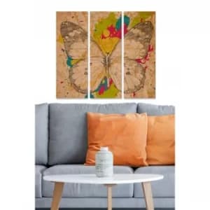 MDF2495435 Multicolor Decorative MDF Painting (3 Pieces)