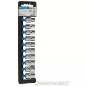Silverline (245463) Socket Set 1/2" Drive 6pt Metric 10pce 10 - 19mm