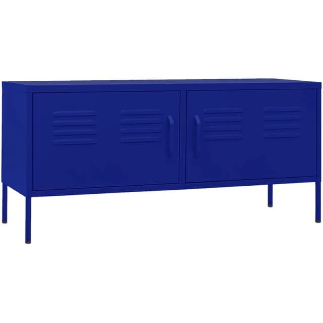 VIDAXL Vidaxl - tv Cabinet Navy Blue 105x35x50cm Steel 8720286565384