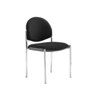 Coda multi purpose chair and no arms and Black fabric