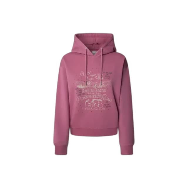 Pepe Jeans Womens hooded sweatshirt Pepe Jeans Blake Rose Female XS