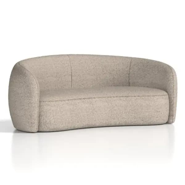 Phoebe Phoebe Curved Sofa Cream Boucle PHBSF
