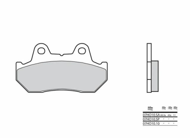 Brembo S.p.A. Street Carbon Ceramic Brake pads - 07HO1010
