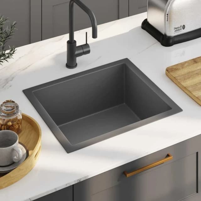 VIDAXL Handmade Kitchen Sink Black Stainless Steel Vidaxl 8720286179031