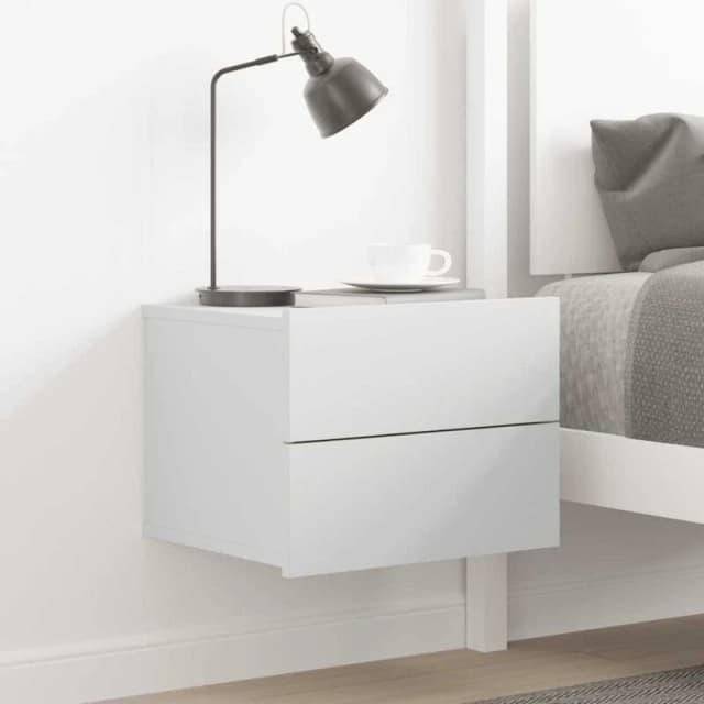 VIDAXL Bedside Cabinet White 40x30x30cm Engineered Wood Vidaxl 8719883816487