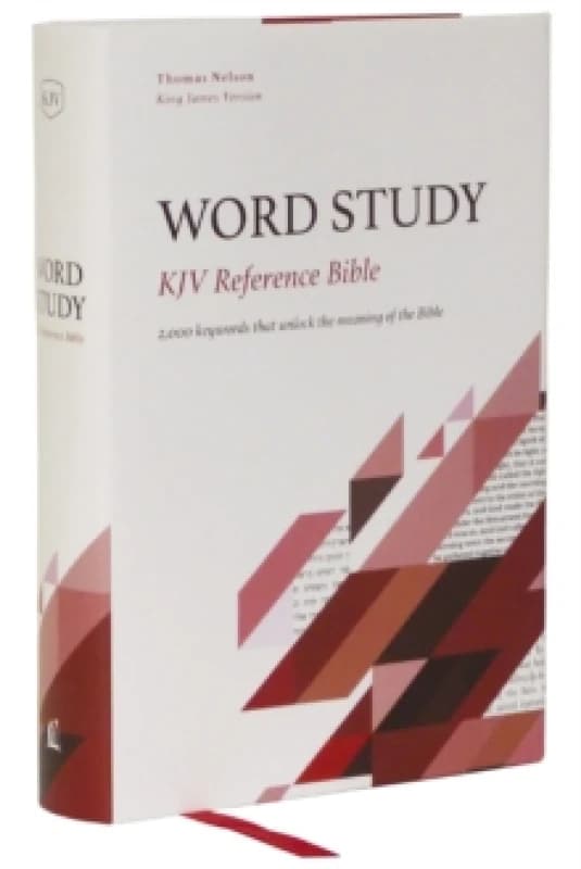 KJV, Word Study Reference Bible, Hardcover, Red Letter, Comfort Print. Hardback. By Thomas Nelson Books