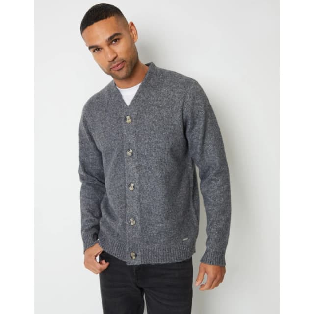 Threadbare Dutch Cardigan Charcoal Marl male Small